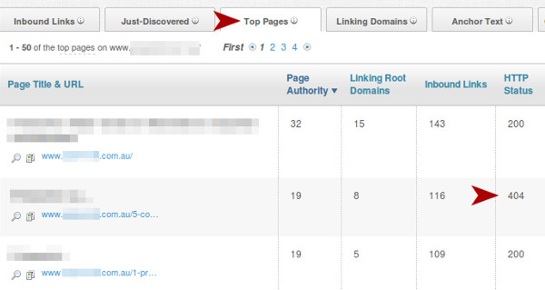 Open Site Explorer has a neat Top Pages section. Have fun with it.